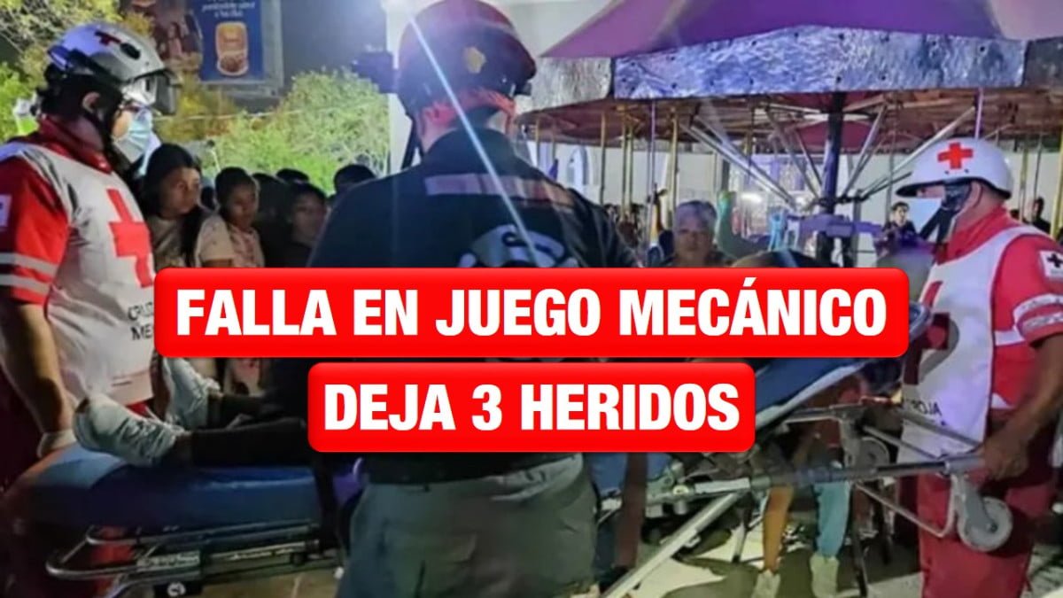 Falla en juego mecánico deja tres heridos en Monterrey