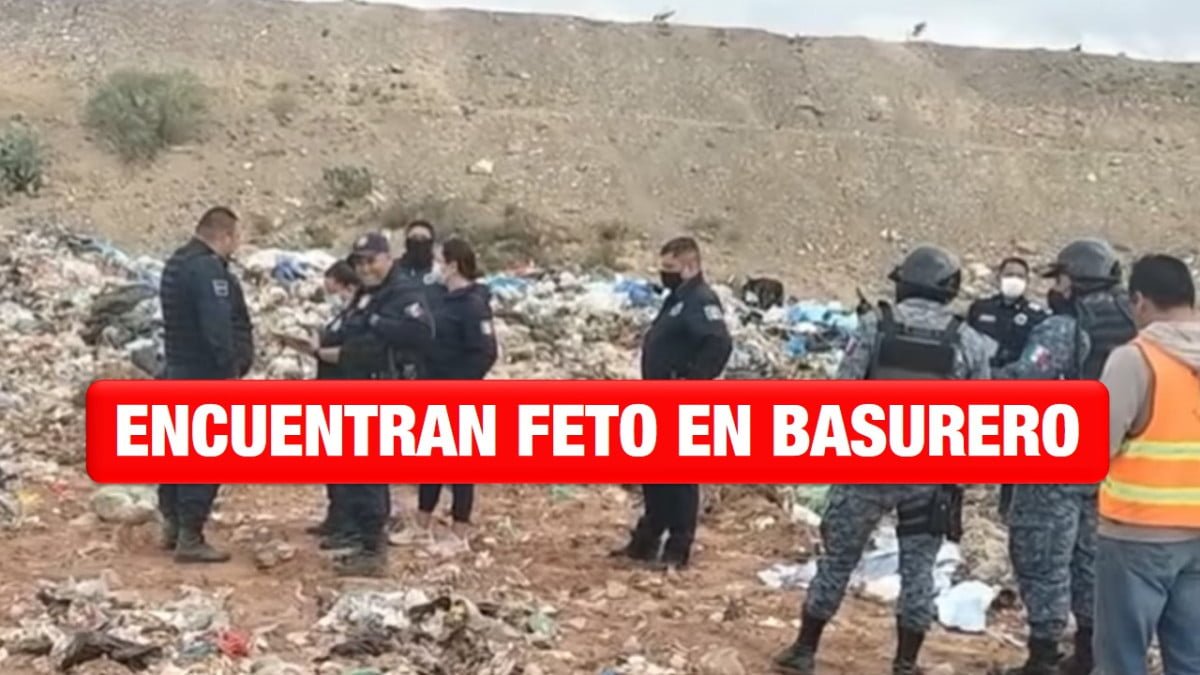 Pepenadores encuentran un feto en basurero