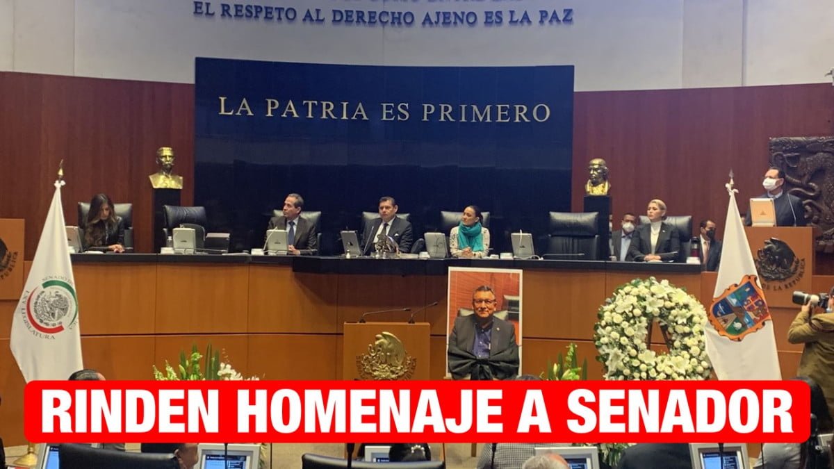 Rinden homenaje póstumo al senador Faustino López