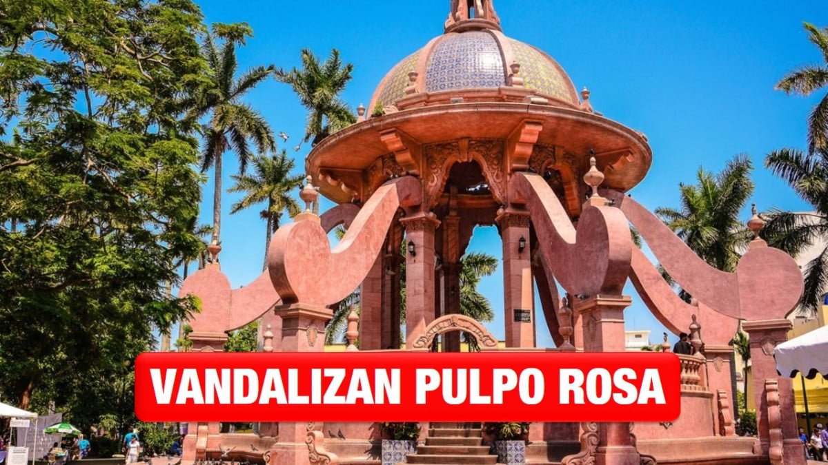 Grafitean el Pulpo Rosa de Tampico; tiene casi 77 años de antigüedad