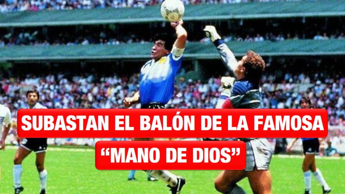 Subastan el balón de la «Mano de Dios» por más de 3 millones de dólares
