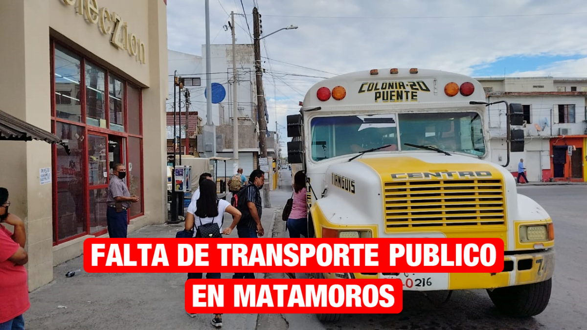 Menos del 50% del transporte público brindan el servicio