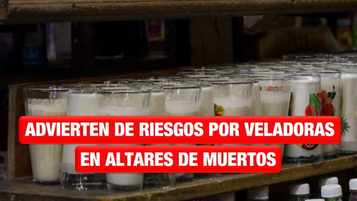Advierten de riesgos por veladoras en altares de muertos