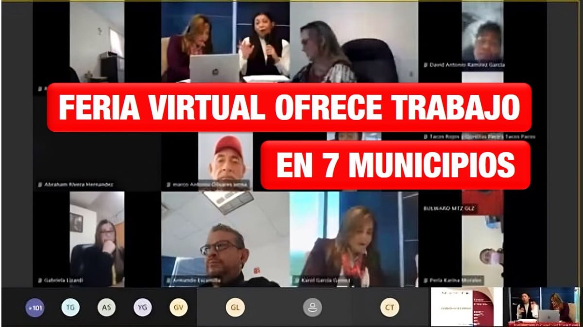 Feria Virtual ofrece empleo en 7 municipios