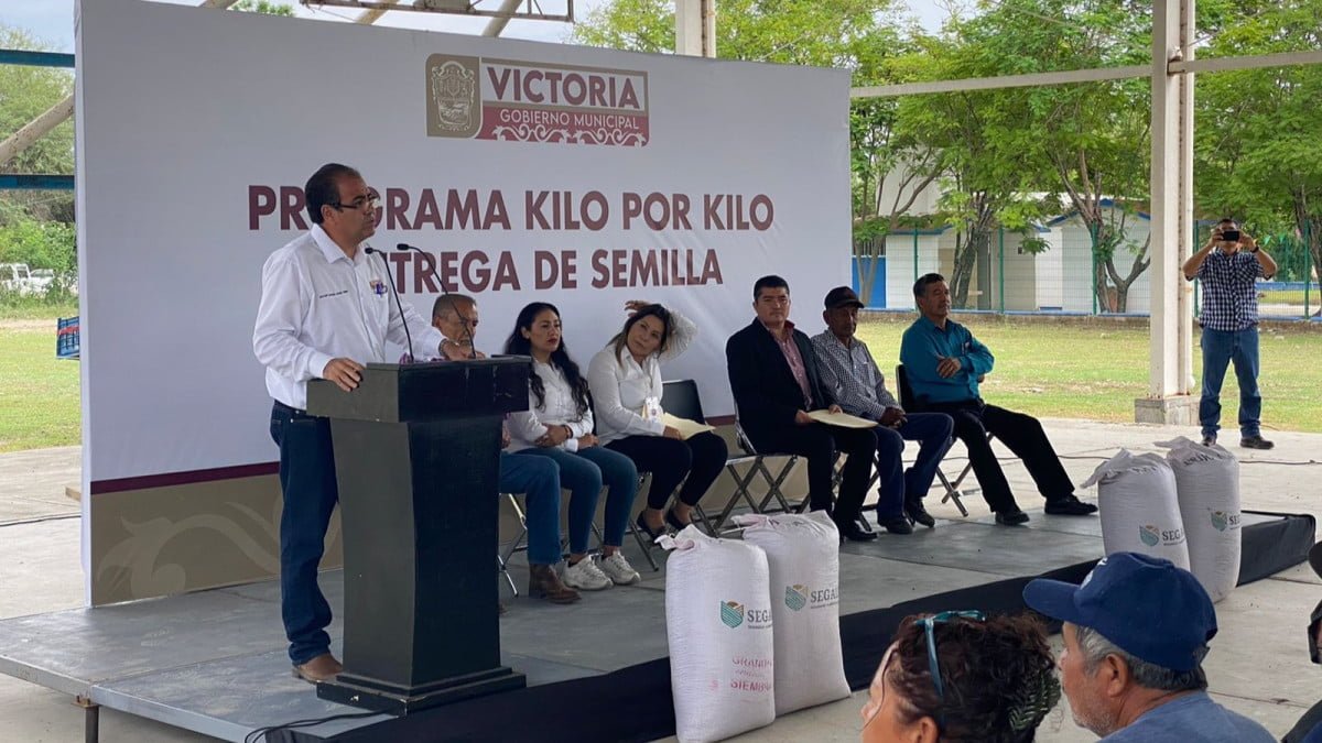 Entrega Gobierno de Victoria 2 toneladas de semilla a productores