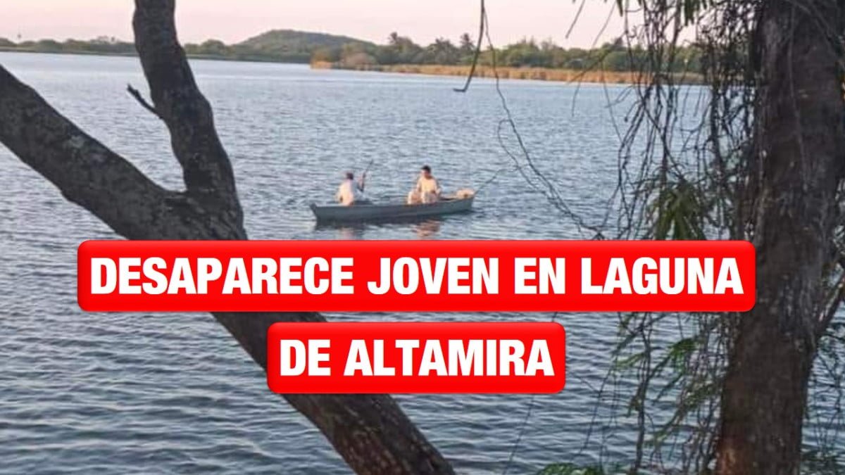 Desaparece joven en laguna de Altamira