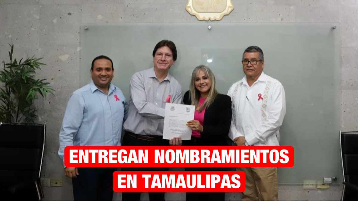 Entregan nombramientos a Jefaturas de Jurisdicciones sanitarias y hospitales de Tamaulipas