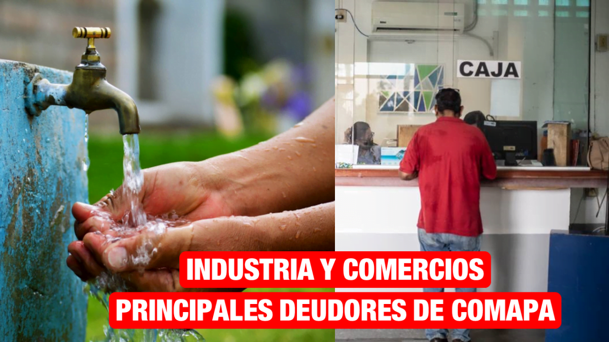 Industria y comercios los principales deudores de Comapa Zona Conurbada