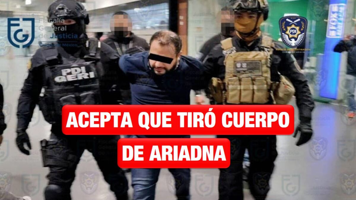 Rautel acepta que tiró Cuerpo de Ariadna Fernanda en Morelos