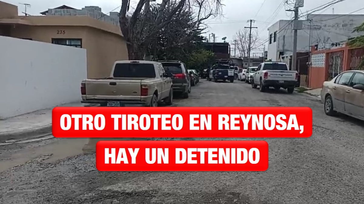 Detienen a presunto delincuente tras balacera en Reynosa