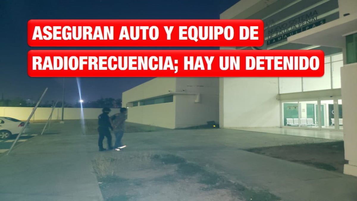 Lo detienen en la ribereña, le aseguran auto y equipo de radiofrecuencia