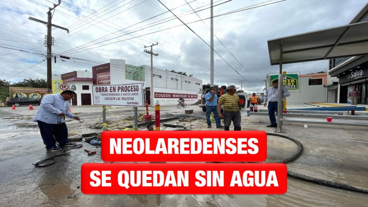 Gran parte de Nuevo Laredo sin agua por mantenimiento