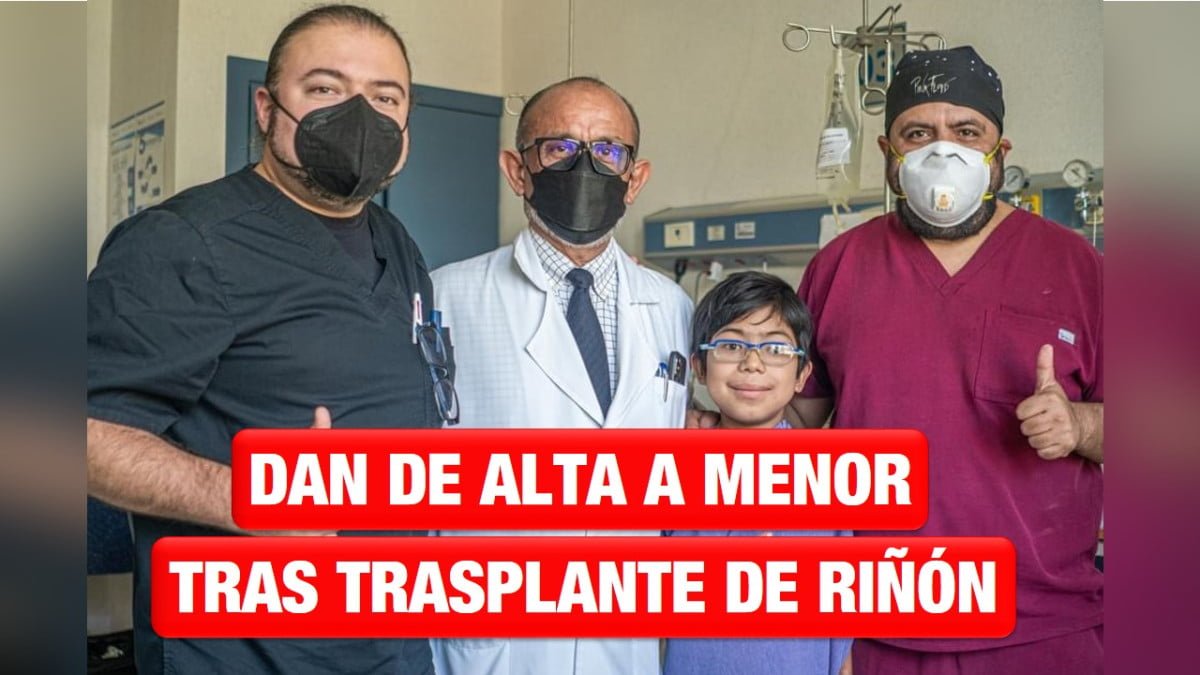 Se logra con éxito, la primera alta de un menor con trasplante renal