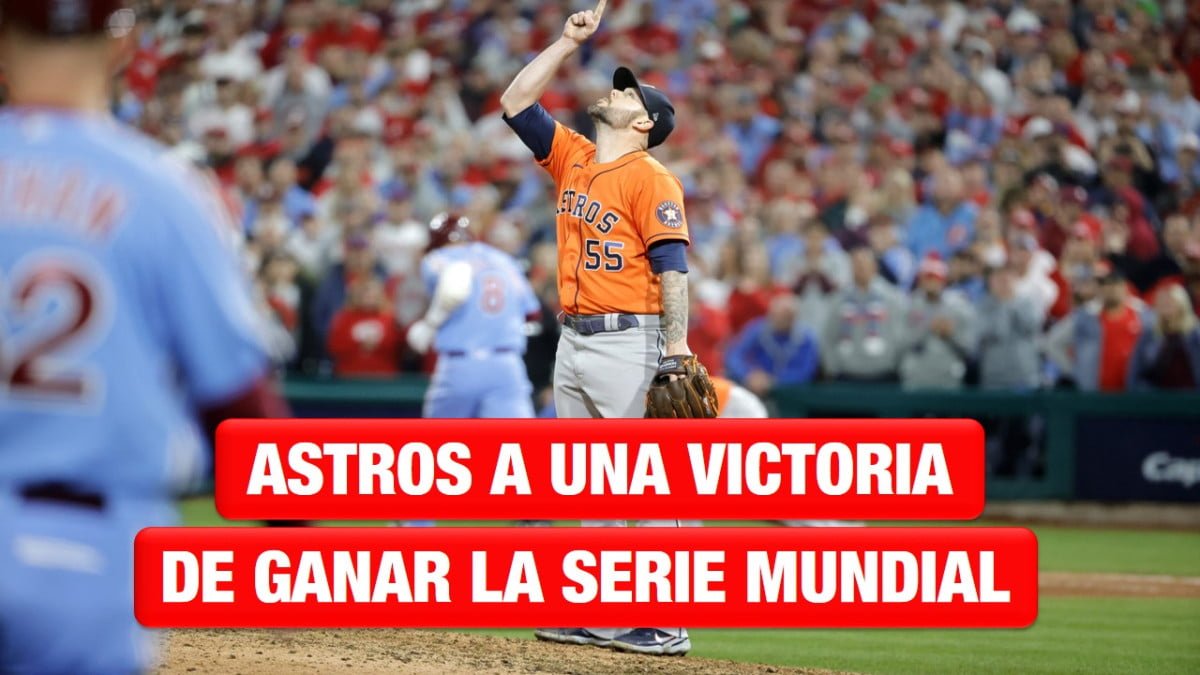 Astros a una victoria de ganar la Serie Mundial