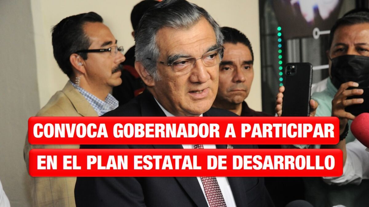 Convoca gobernador a sociedad civil a participar en Plan Estatal de Desarrollo