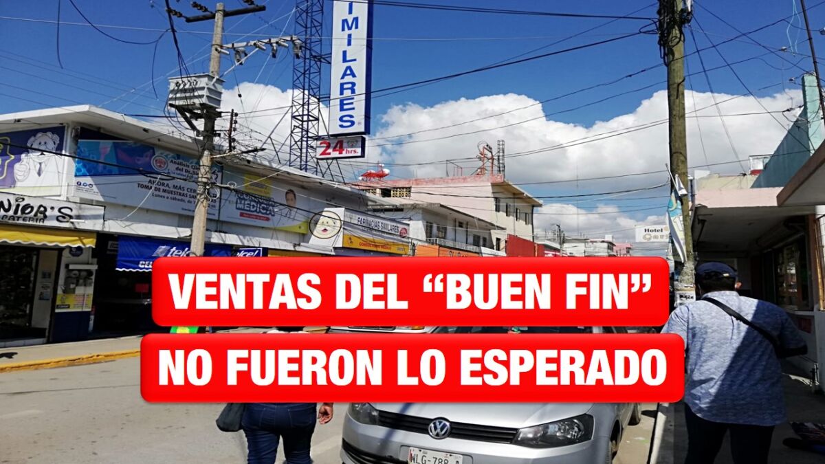 Ventas del «Buen Fin» no fueron lo esperado en Altamira