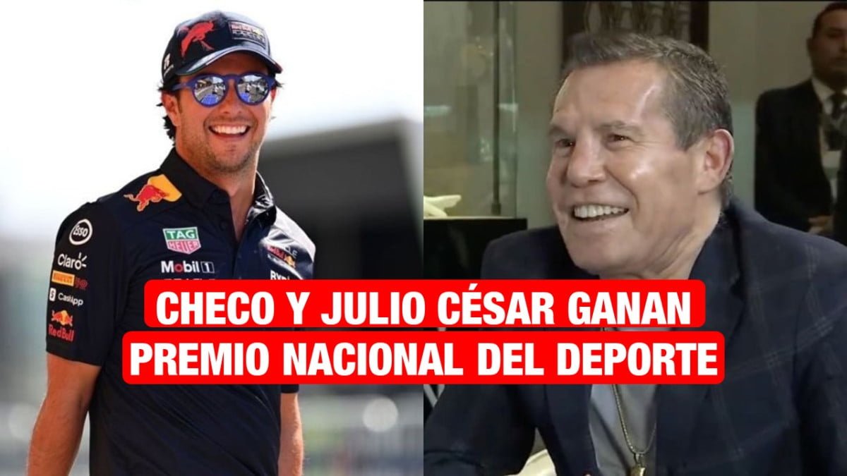 Checo Pérez y Julio César Chávez, ganadores del Premio Nacional del Deporte