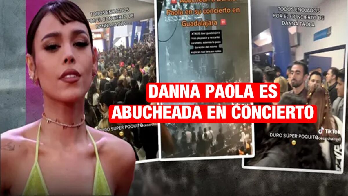 Danna Paola es criticada y abucheada en concierto en Guadalajara