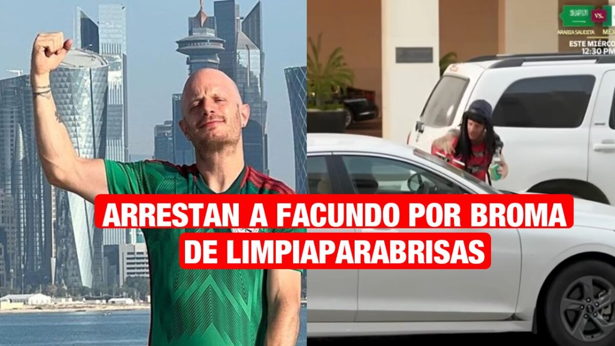Detienen a Facundo en Qatar por hacerle al limpiaparabrisas