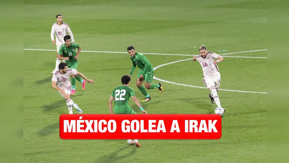 México golea a Irak en partido amistoso