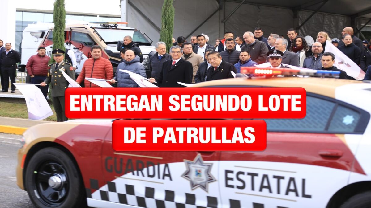 Entrega Gobernador segundo lote de patrullas a la Guardia Estatal