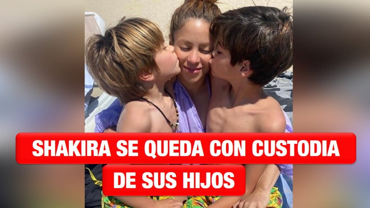 Shakira se quedará con la custodia de sus dos hijos