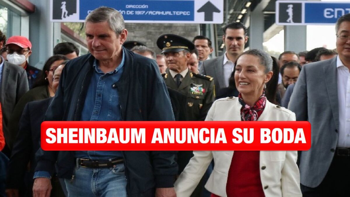 Claudia Sheinbaum anuncia que va a casarse