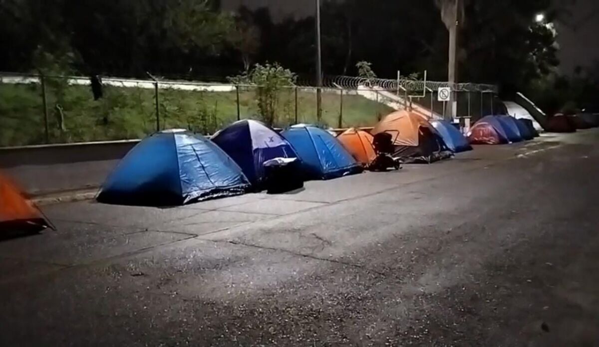 Nace nuevo campamento de migrantes en la Avenida Tamaulipas