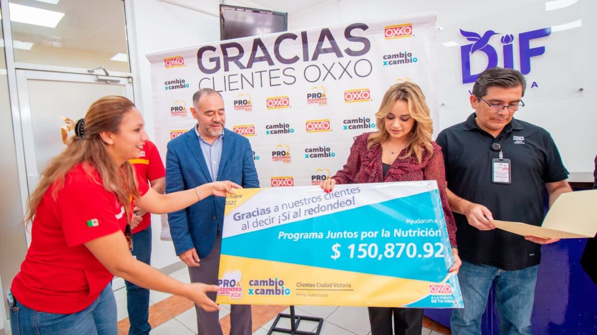 Ilumina DIF Victoria fundación Cachito de Luz con donativo de Oxxo