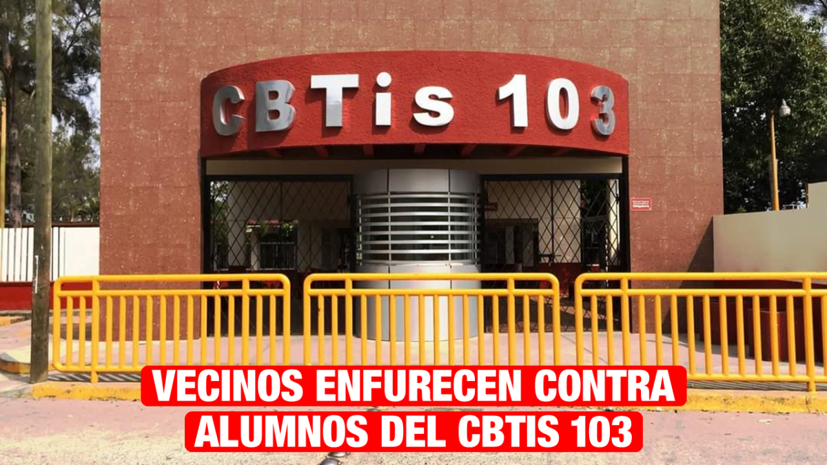 Vecinos enfurecen contra alumnos del Cbtis 103; bajan palancas de la luz y corren