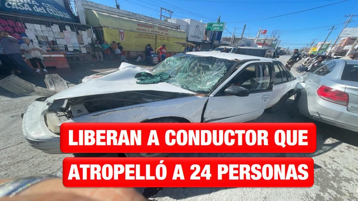 Liberan a conductor que atropelló a 24 personas en Río Bravo
