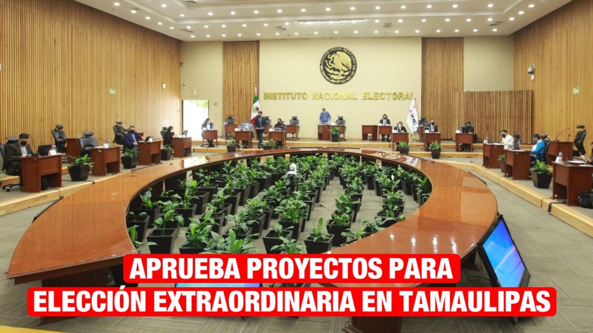 Aprueba INE proyectos para elección extraordinaria en Tamaulipas