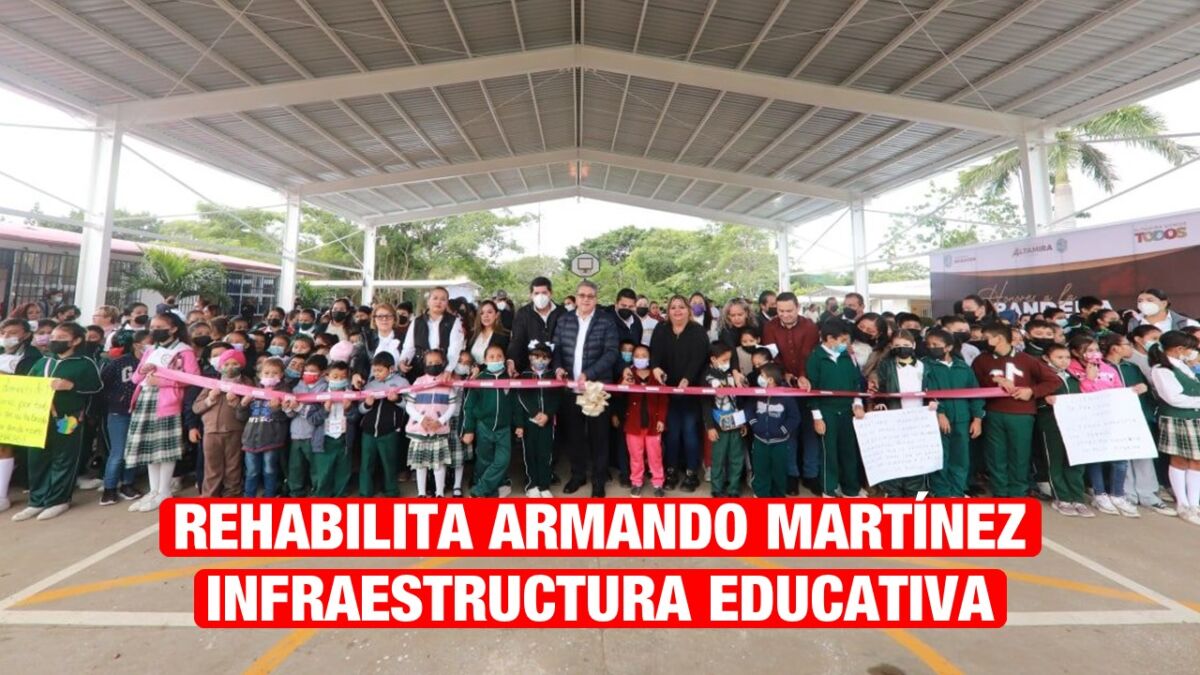 Rehabilita Armando Martínez infraestructura educativa
