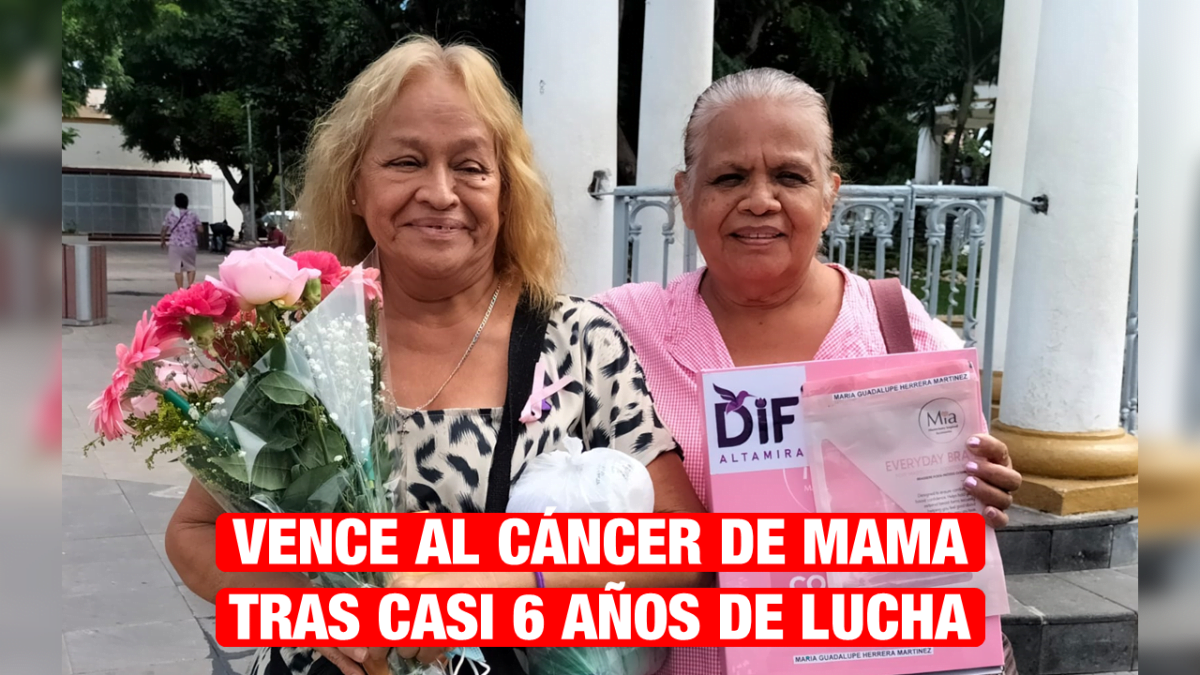 A casi seis años de lucha contra el cáncer de mama, altamirense toca la campaña