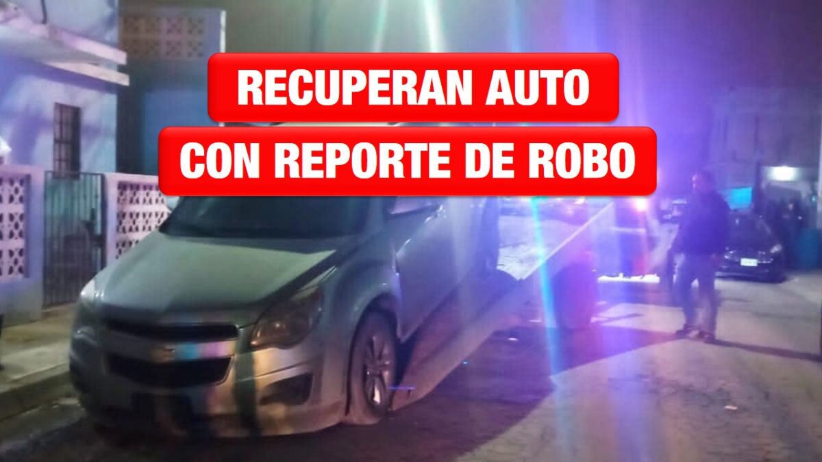 Recuperan en Matamoros vehículo con reporte de robo