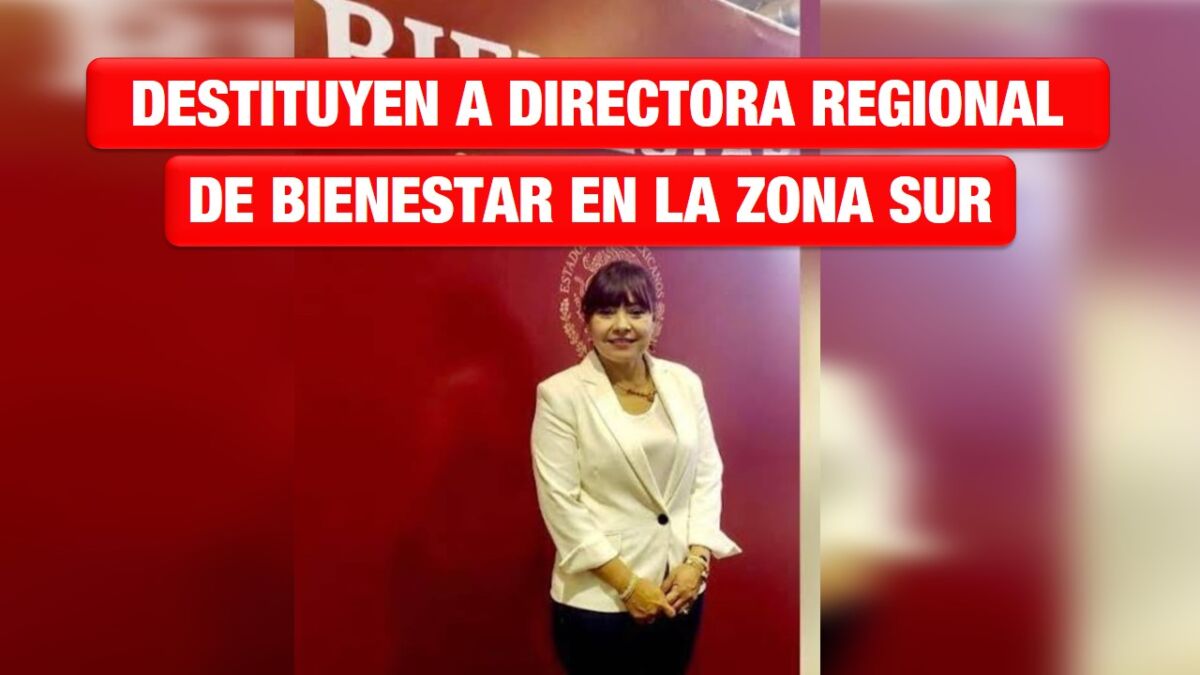 Destituyen a Elizabeth Cruz Hernández como directora regional de Bienestar en la zona sur