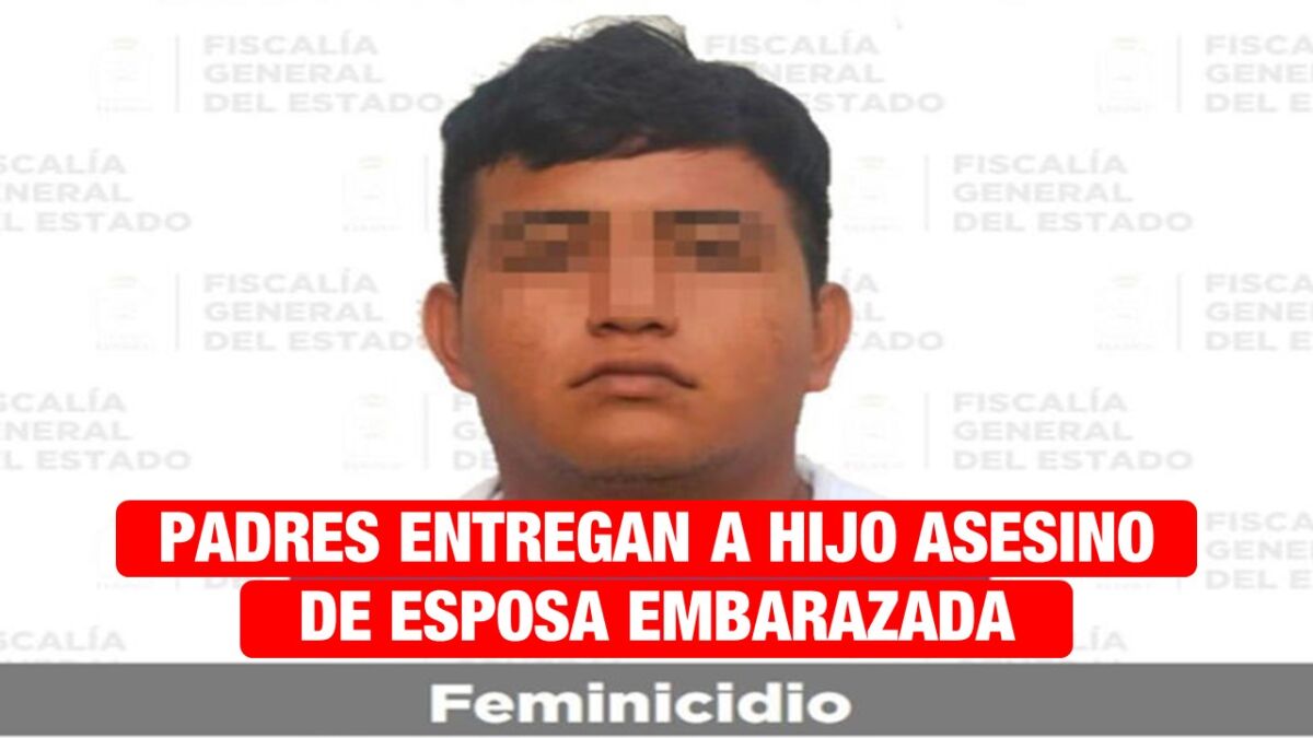 Padres entregan a la policía a joven que mató a su esposa embarazada