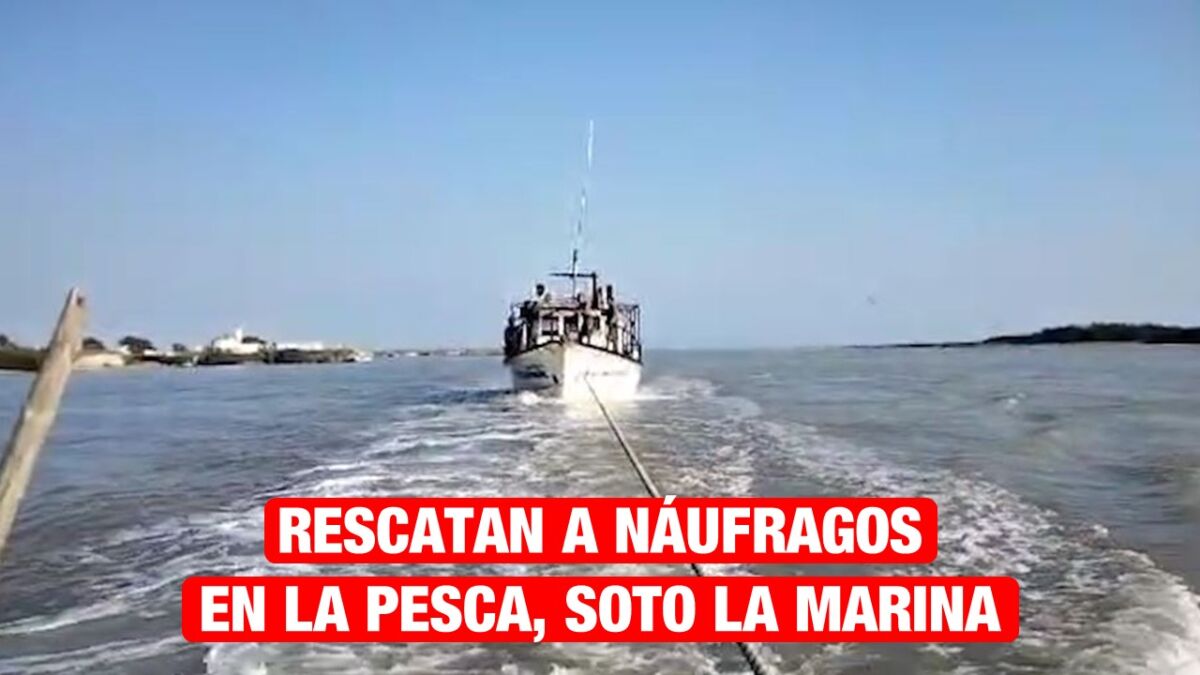 Auxilia Guardia Estatal a náufragos en La Pesca