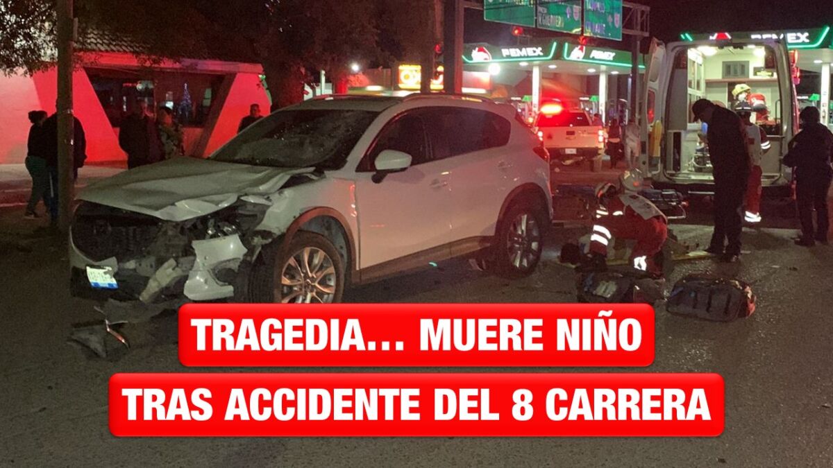 Niño pierde la vida tras ser arrollado la motoneta donde viajaba con sus padres