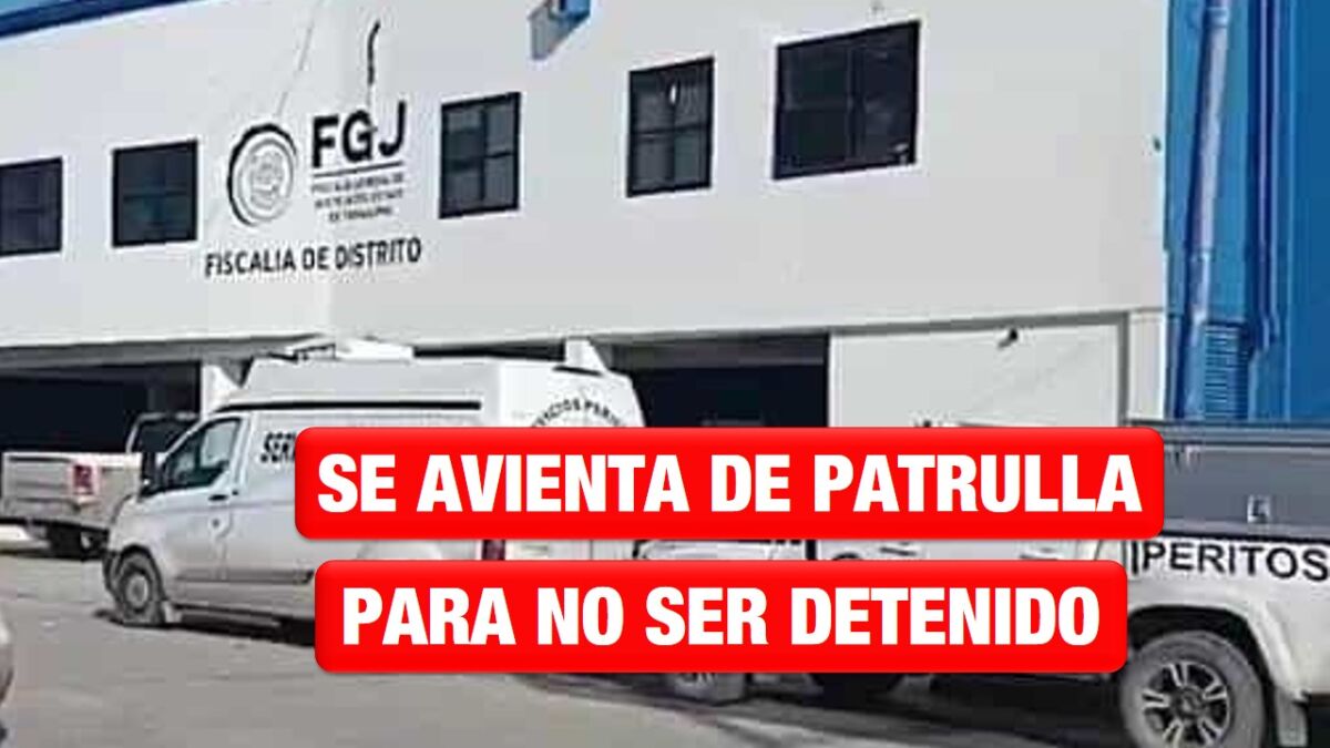 Se avienta de patrulla para no ser detenido