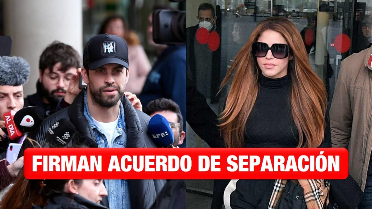 Shakira y Piqué ratifican acuerdo de separación y custodia en juzgado de Barcelona