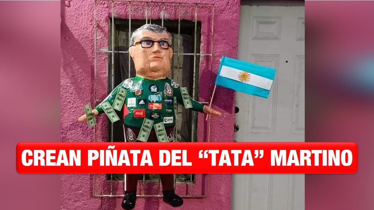Crean piñata del «Tata» Martino