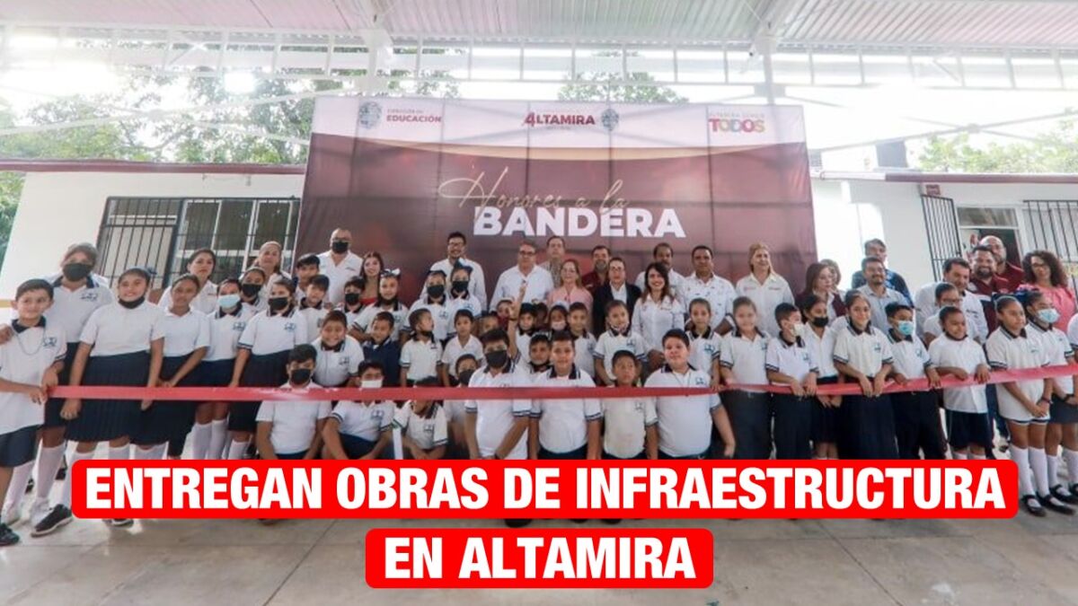 Entrega Armando Martínez obras de infraestructura educativa