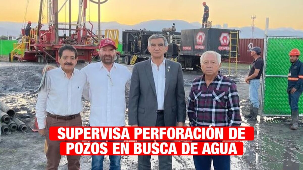 Supervisa el gobernador trabajos de perforación de pozos en busca de agua