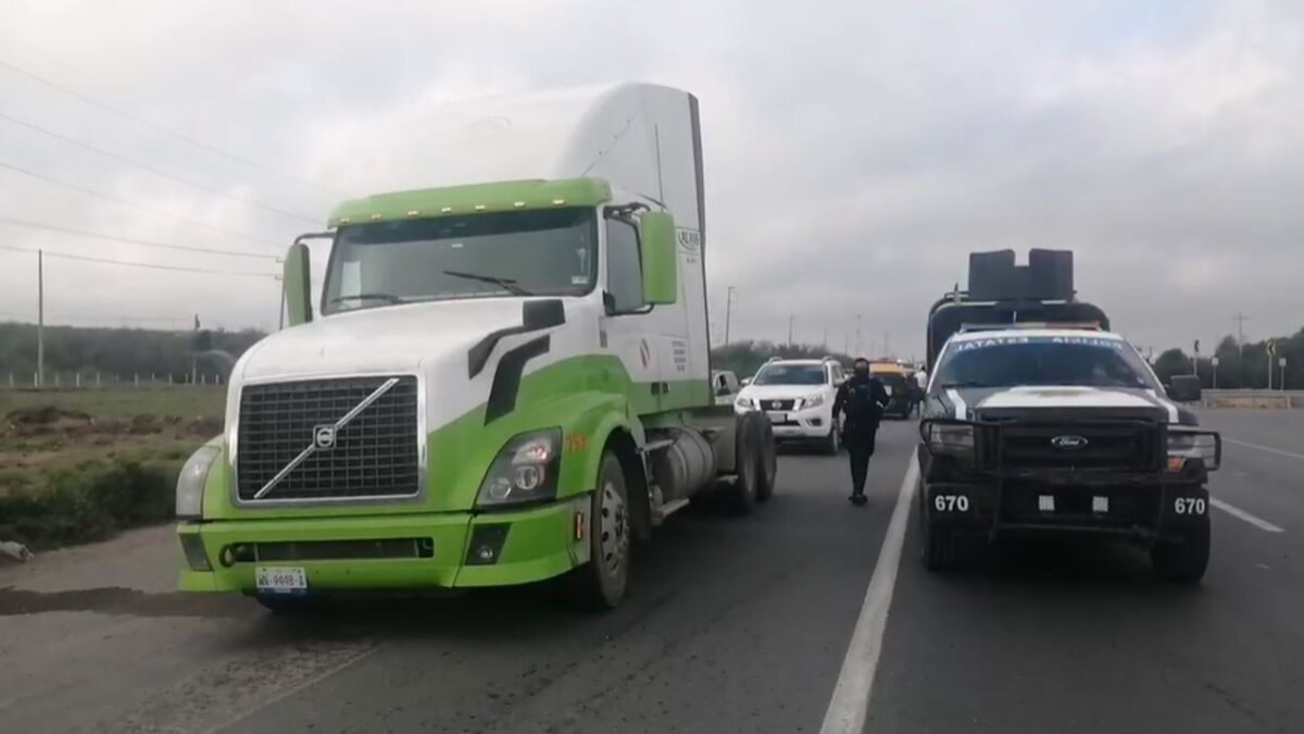 Transportistas se manifiestan en Reynosa