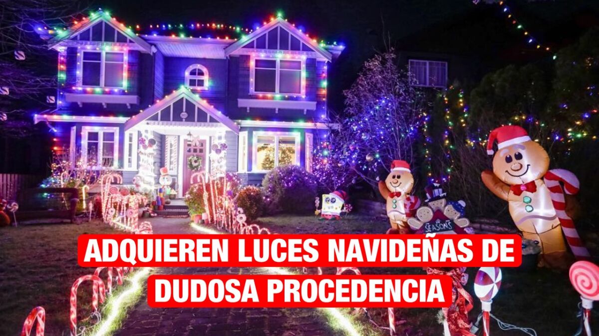 Ciudadanos adquieren luces navideñas de dudosa procedencia