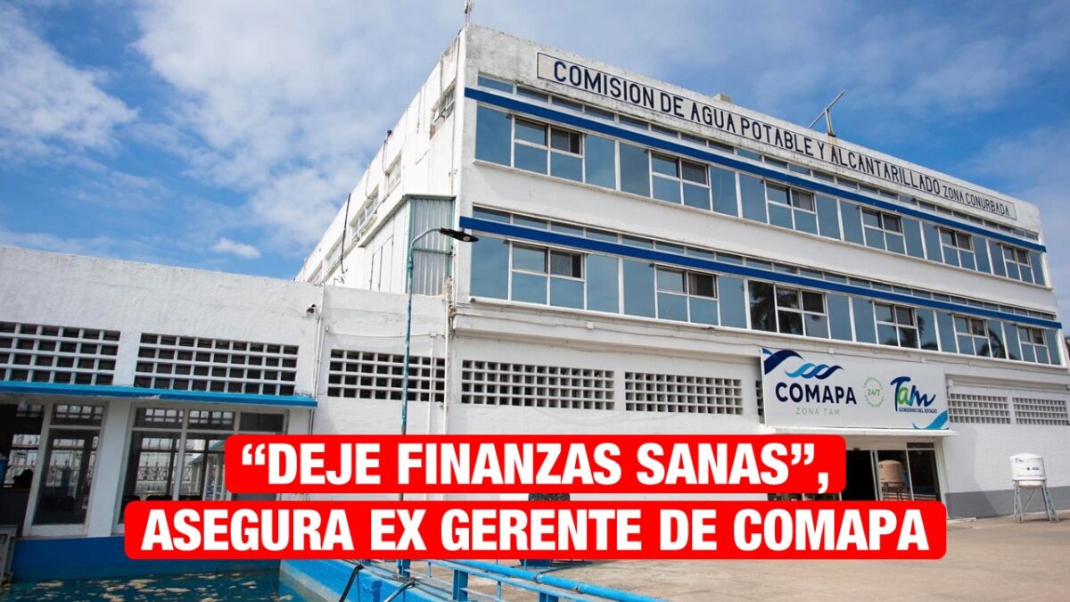 Dejo finanzas sanas, asegura ex gerente de Comapa Zona Tam