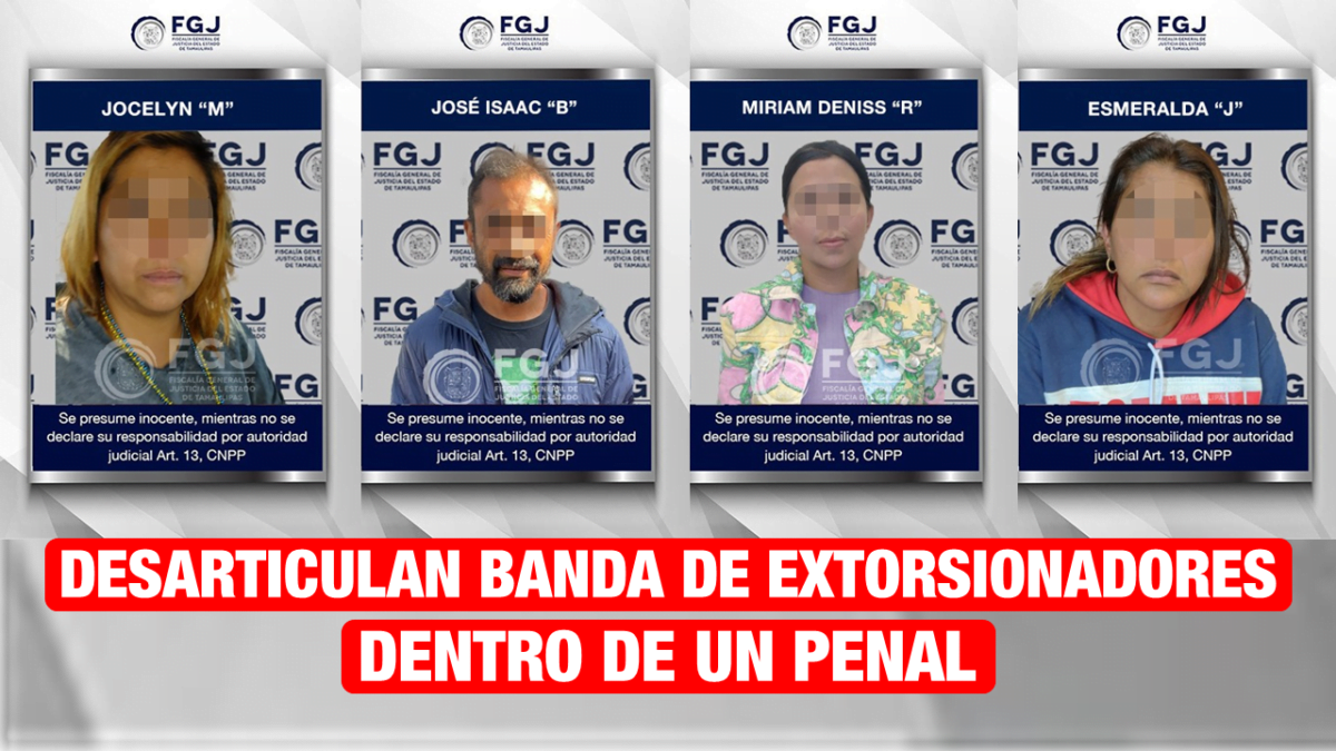 Desarticulan banda de extorsionadores dentro de un penal