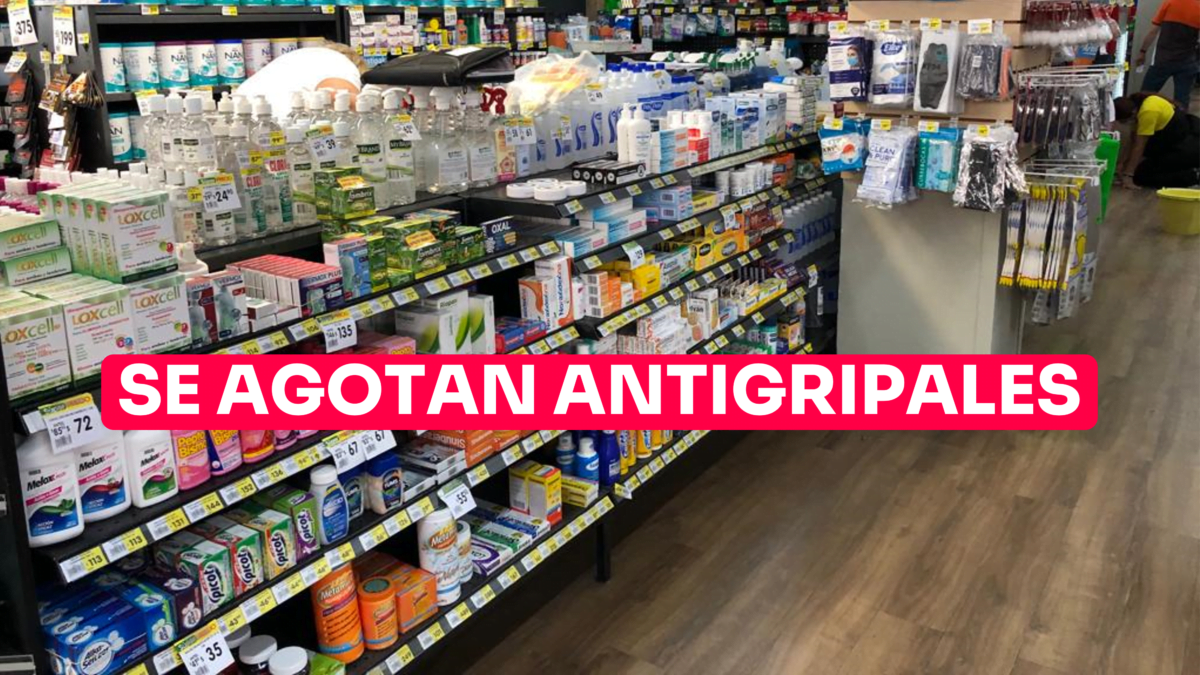 Escasean medicamentos antigripales en la zona sur; hay jarabes que están agotados