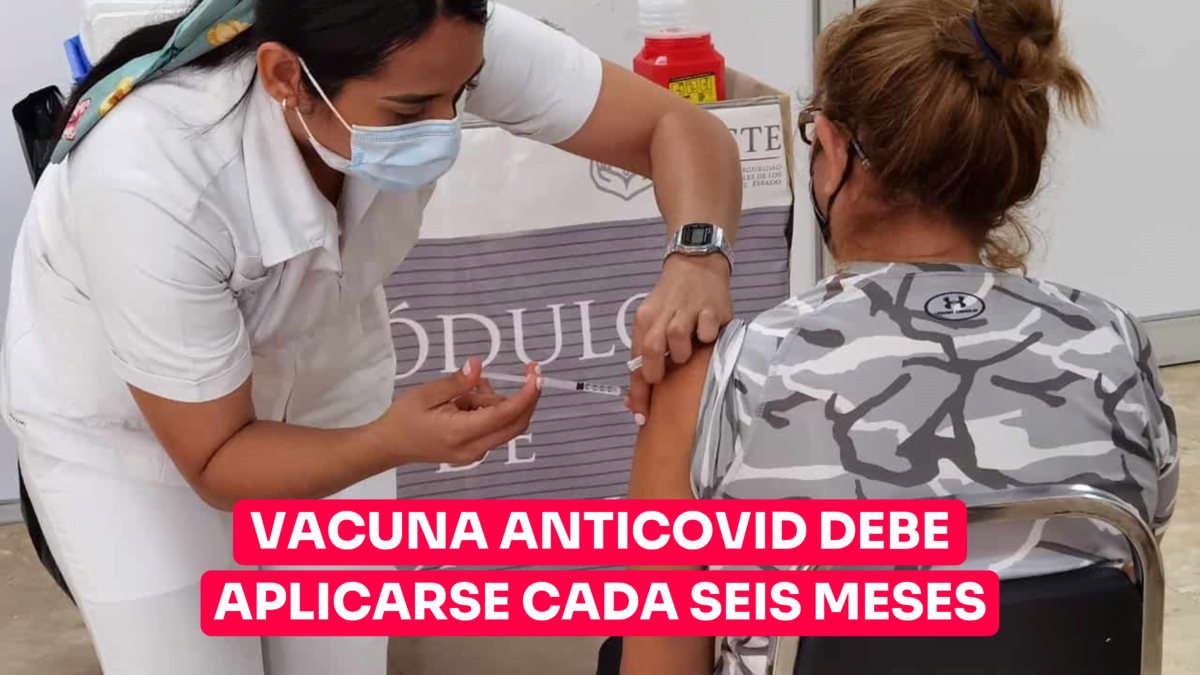 Vacuna anticovid debe aplicarse cada 6 meses